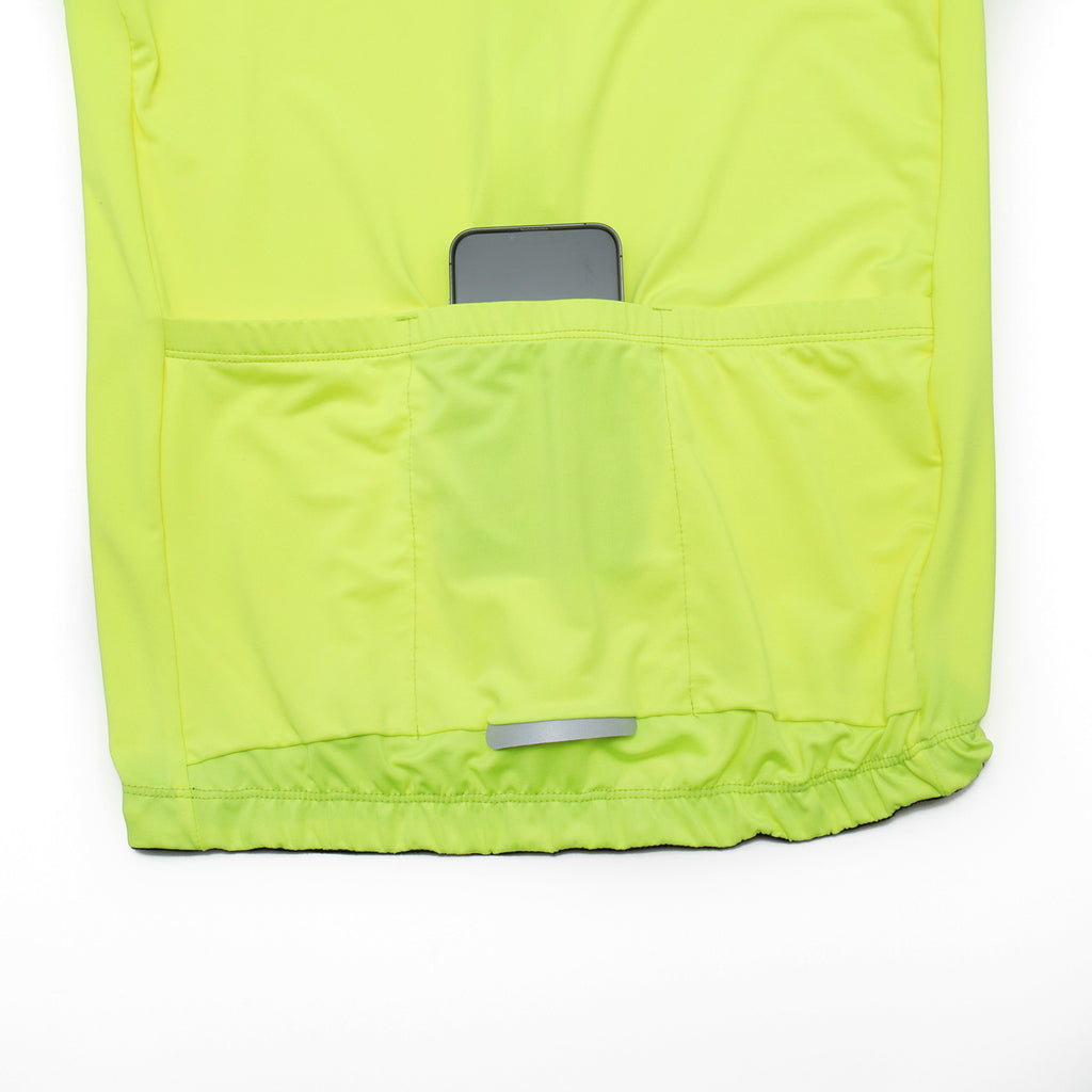 Alpha Short Sleeve Cycling Jersey Yellow